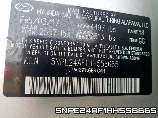 5NPE24AF1HH556665 фото 2