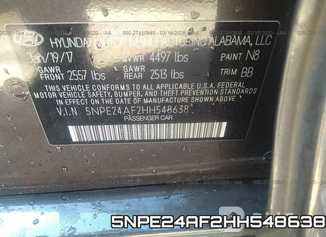 5NPE24AF2HH548638 фото 10