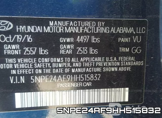 5NPE24AF9HH515832 фото 10