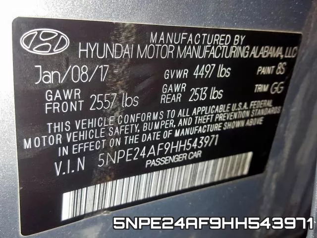 5NPE24AF9HH543971 фото 2