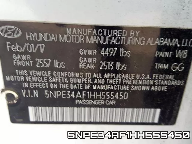 5NPE34AF1HH555450 фото 2
