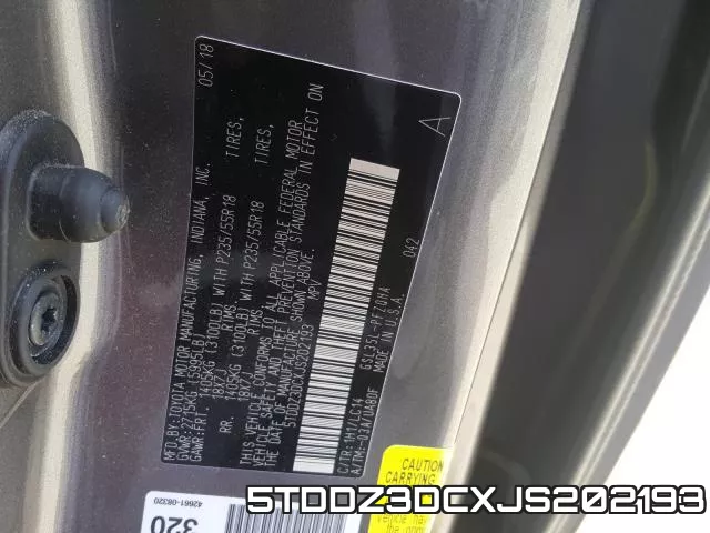 5TDDZ3DCXJS202193 фото 2