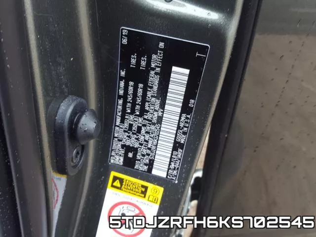 5TDJZRFH6KS702545 фото 2