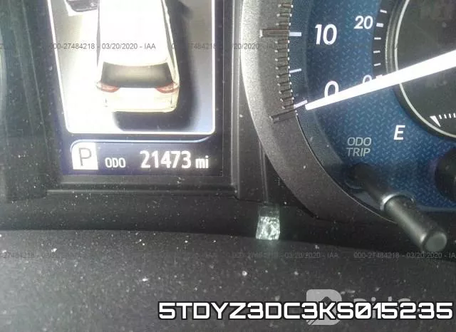 5TDYZ3DC3KS015235 фото 8