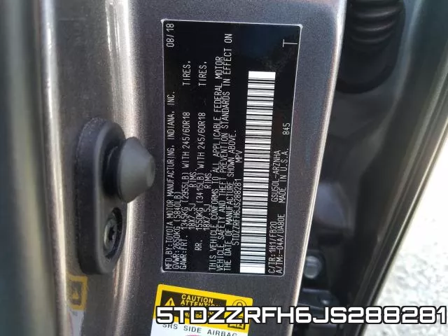 5TDZZRFH6JS288281 фото 2