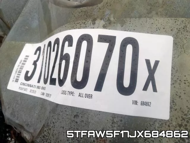 5TFAW5F17JX684862 фото 2