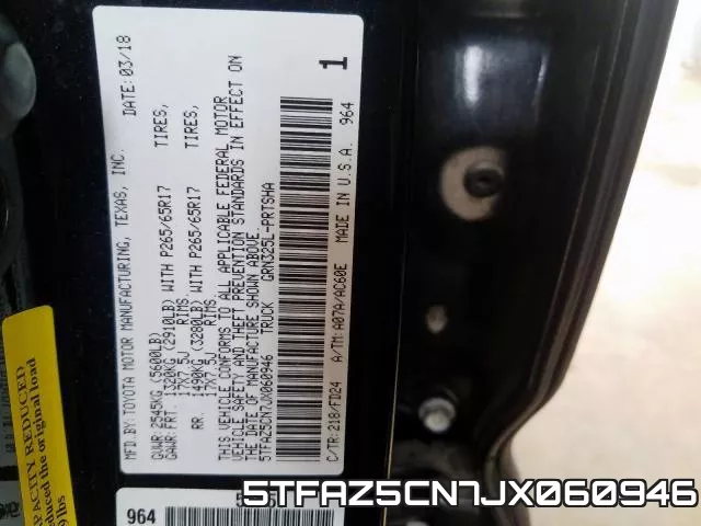 5TFAZ5CN7JX060946 фото 2