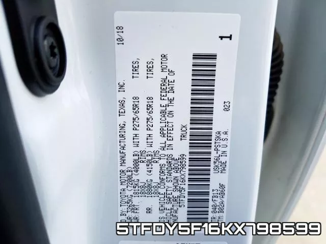5TFDY5F16KX798599 фото 2
