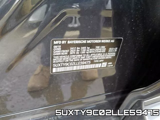 5UXTY9C02LLE59475 фото 2