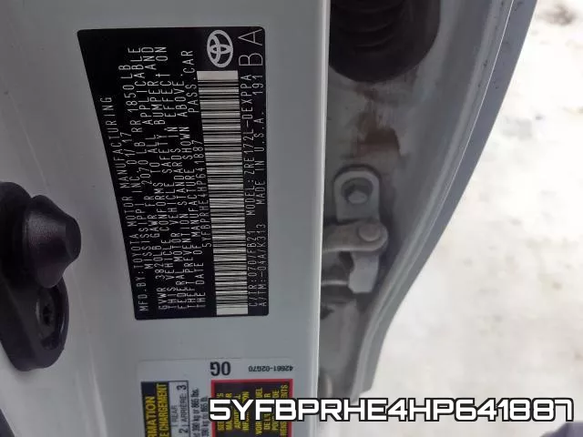 5YFBPRHE4HP641887 фото 2