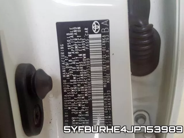 5YFBURHE4JP753989 фото 2