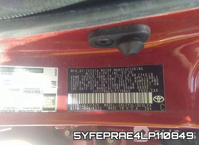 5YFEPRAE4LP110849 фото 10