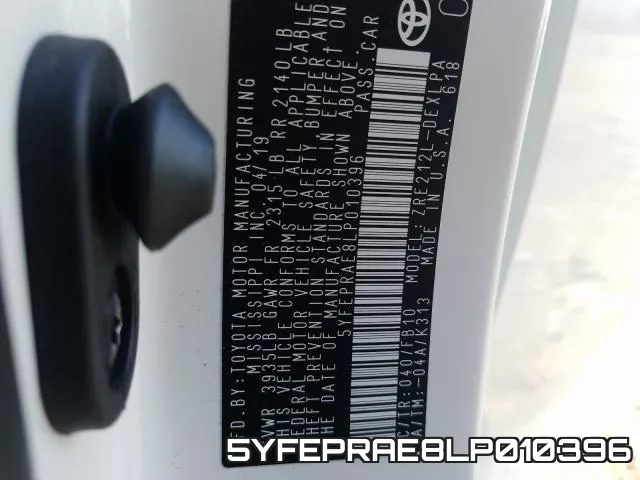 5YFEPRAE8LP010396 фото 2