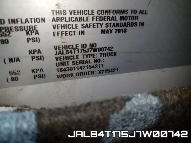 JALB4T175J7W00742 фото 2