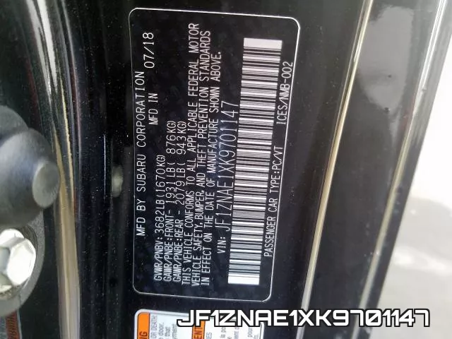 JF1ZNAE1XK9701147 фото 2