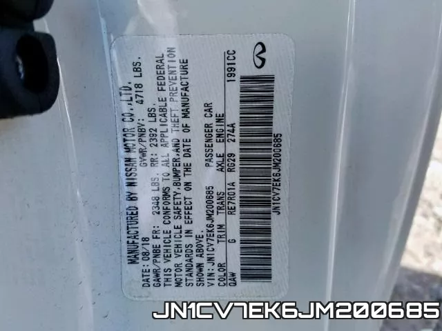 JN1CV7EK6JM200685 фото 2