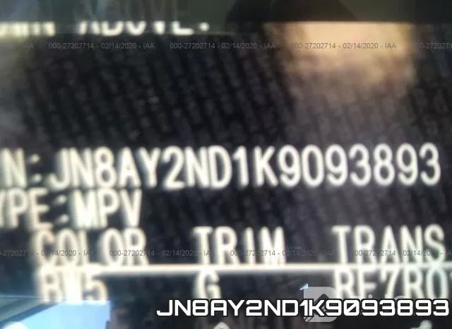 JN8AY2ND1K9093893 фото 10