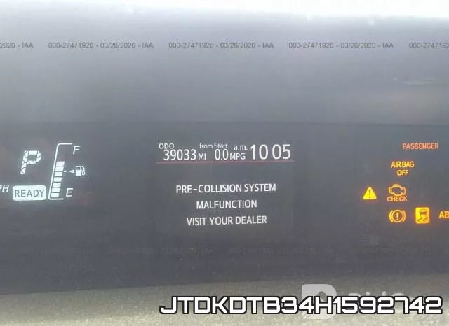 JTDKDTB34H1592742 фото 8