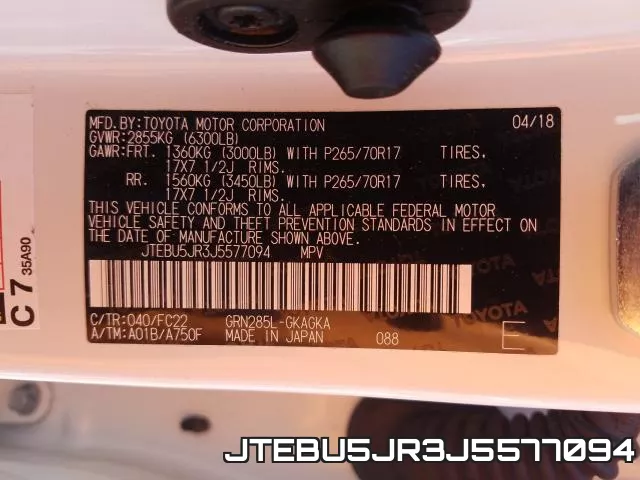 JTEBU5JR3J5577094 фото 2