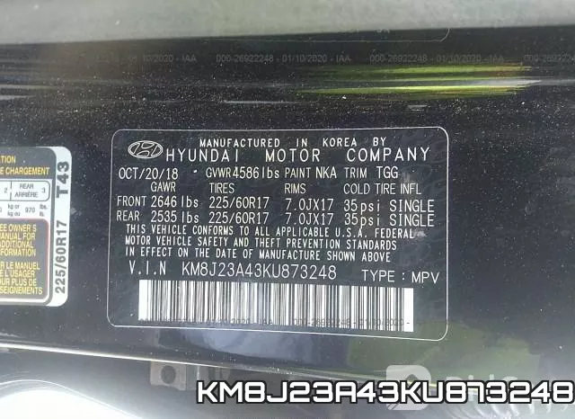 KM8J23A43KU873248 фото 10