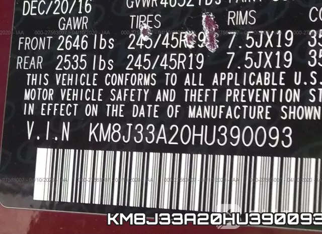 KM8J33A20HU390093 фото 10