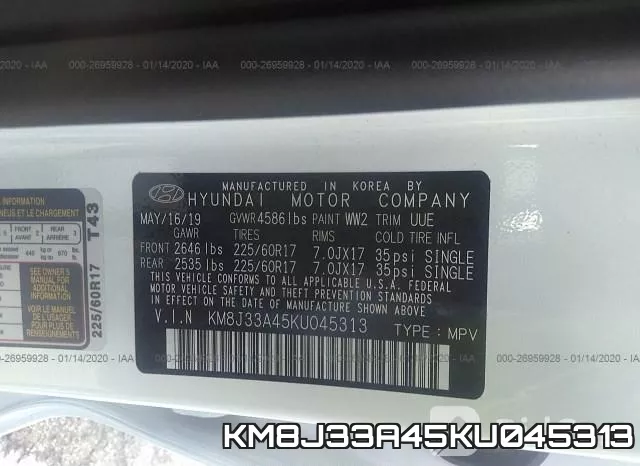 KM8J33A45KU045313 фото 10