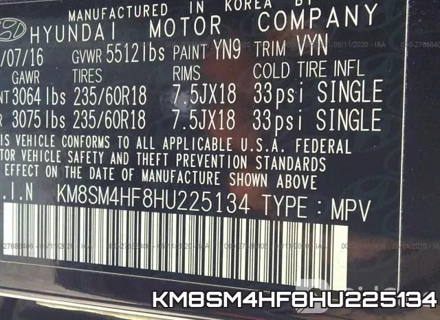 KM8SM4HF8HU225134 фото 9