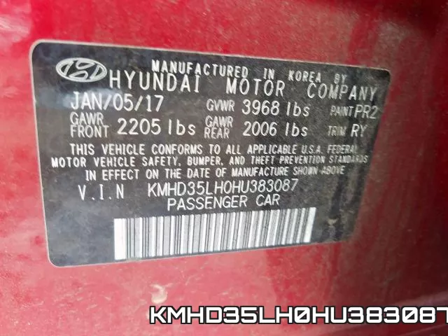 KMHD35LH0HU383087 фото 2