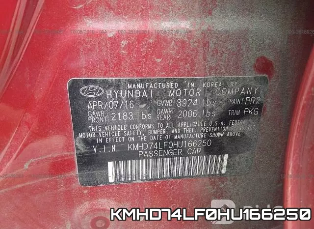 KMHD74LF0HU166250 фото 10