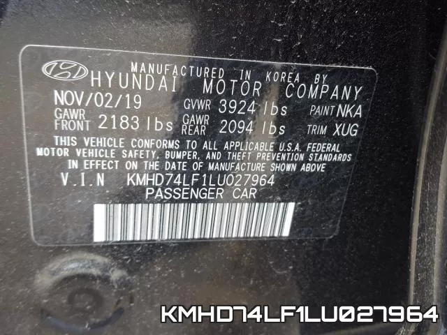 KMHD74LF1LU027964 фото 2