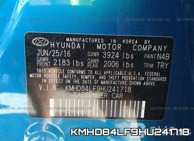 KMHD84LF9HU241718 фото 10