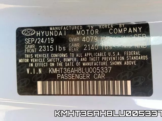KMHT36AH8LU005337 фото 2