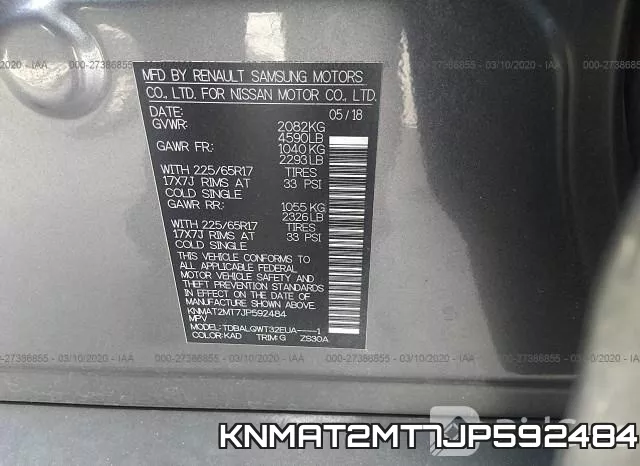 KNMAT2MT7JP592484 фото 10