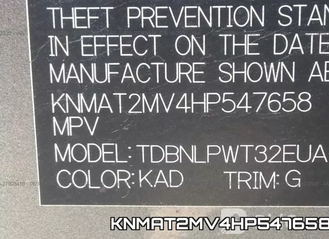 KNMAT2MV4HP547658 фото 10