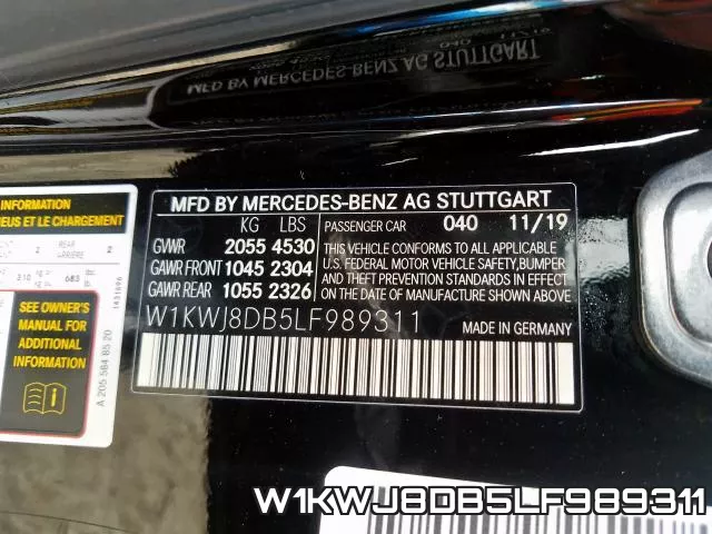 W1KWJ8DB5LF989311 фото 2