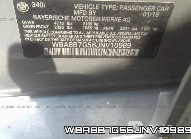 WBA8B7G56JNV10989 фото 10