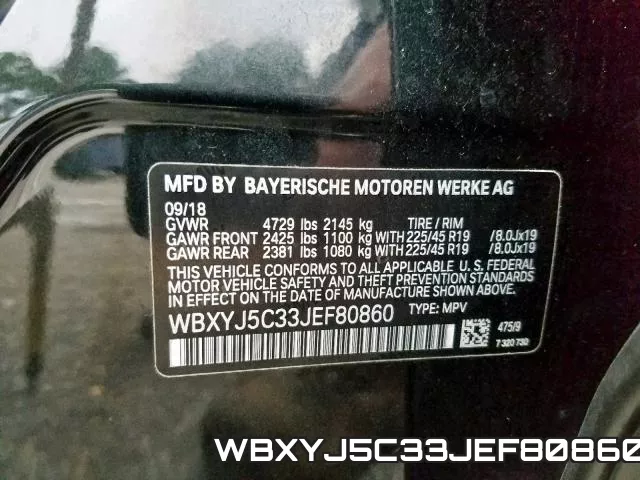 WBXYJ5C33JEF80860 фото 2