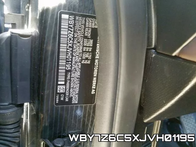 WBY7Z6C5XJVH01195 фото 2