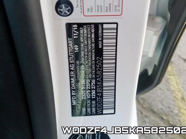 WDDZF4JB5KA582502 фото 2