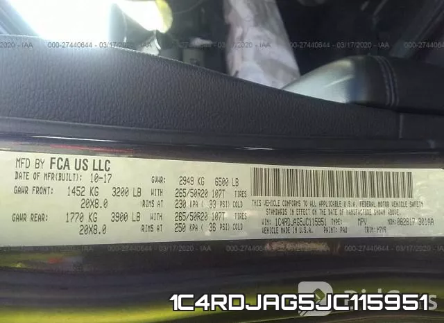 1C4RDJAG5JC115951 фото 10