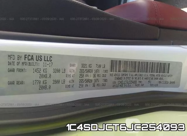 1C4SDJCT6JC254093 фото 10