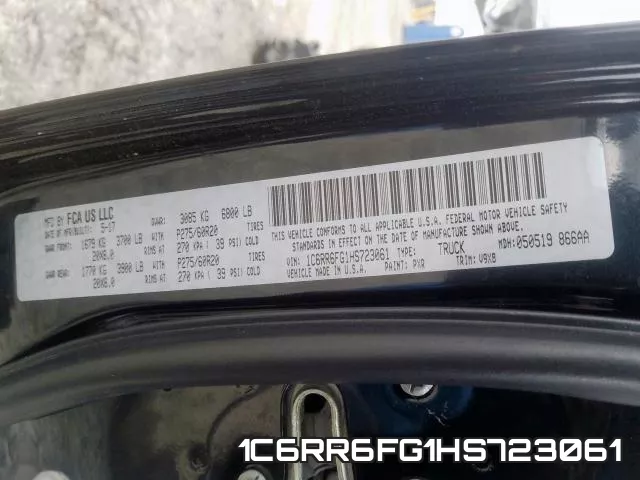 1C6RR6FG1HS723061 фото 2