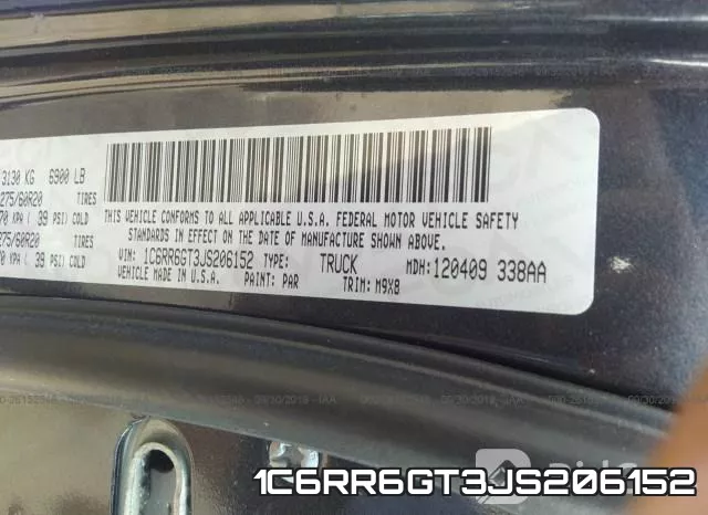 1C6RR6GT3JS206152 фото 10