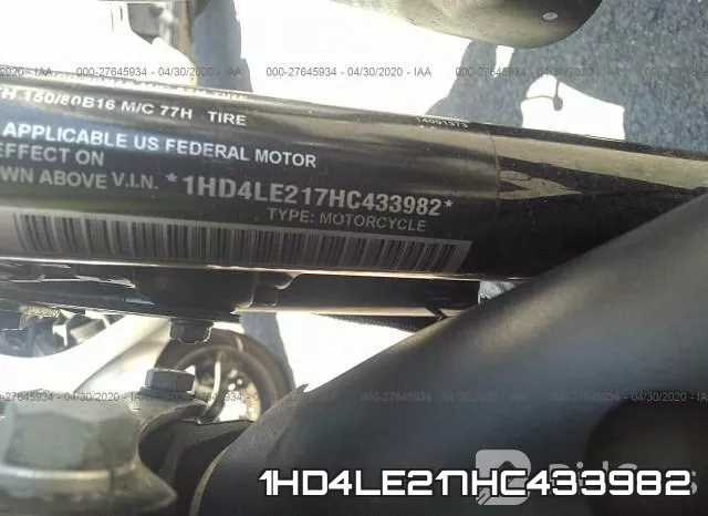 1HD4LE217HC433982 фото 2