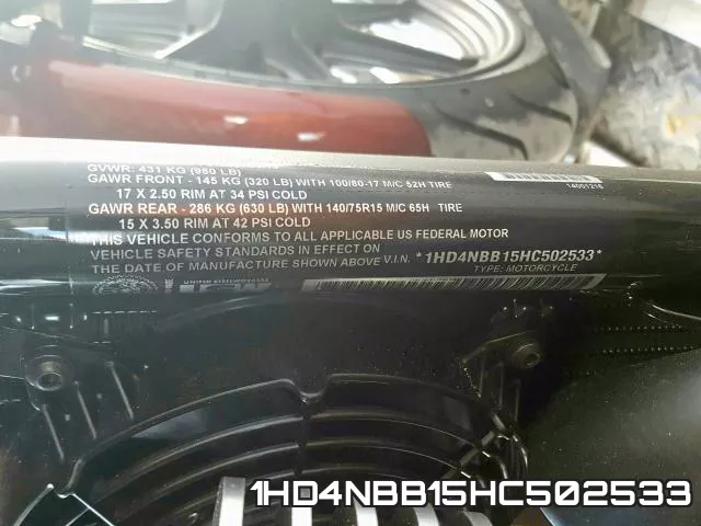 1HD4NBB15HC502533 фото 2