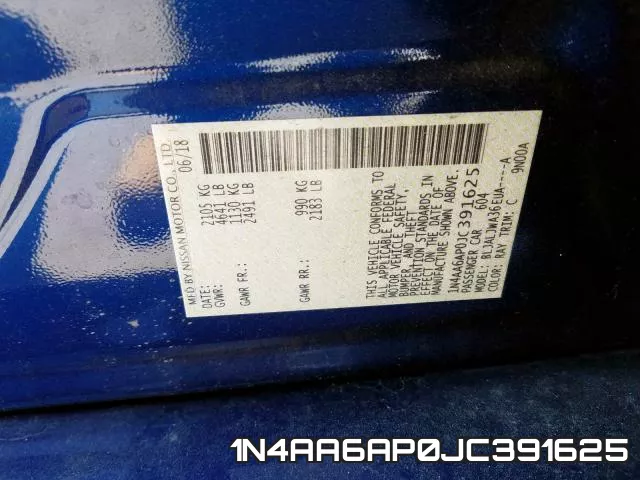 1N4AA6AP0JC391625 фото 2