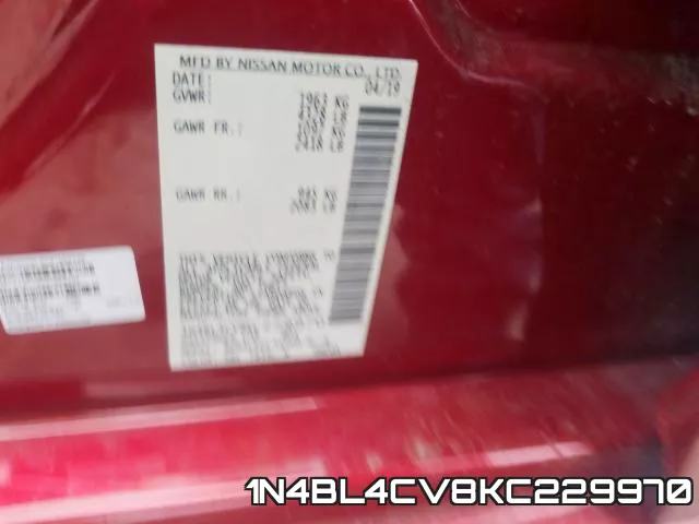1N4BL4CV8KC229970 фото 2
