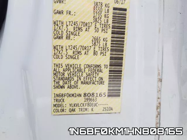1N6BF0KM1HN808165 фото 2