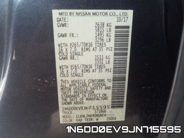 1N6DD0EV9JN715595 фото 2