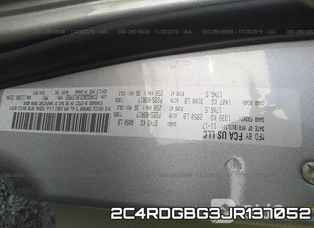 2C4RDGBG3JR137052 фото 10